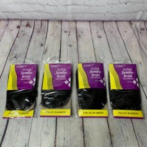 ICONIC Jumbo Braid Full 52" in Length Black/Brown